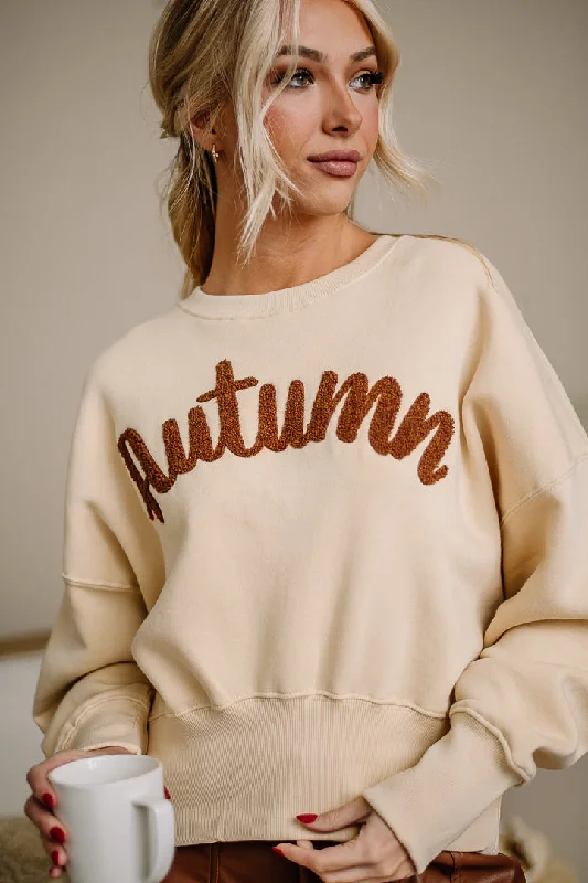 Autumn Sherpa Graphic Sweatshirt