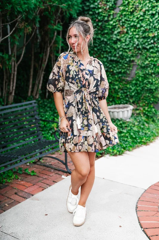 Falling Floral Mini Dress