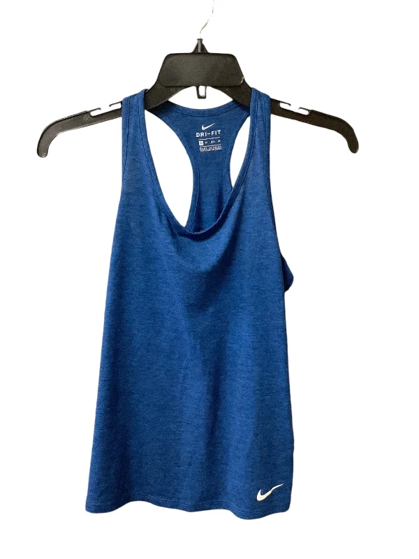 Athletic Tank Top By Nike Apparel In Blue, Size: Xs