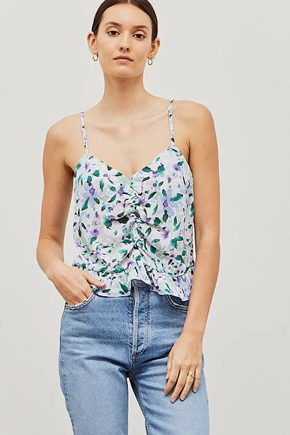 Floral Peplum Tank- FINAL SALE ITEM