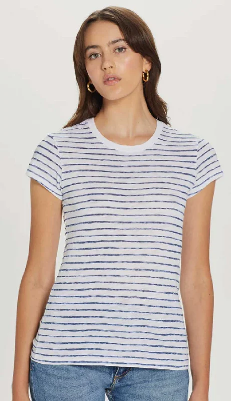 Watercolor Stripe Ringer Tee